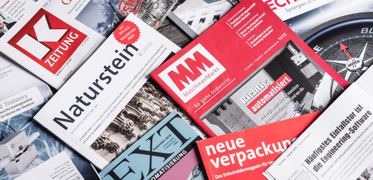 Fachzeitschriften, Werbung Print und Online