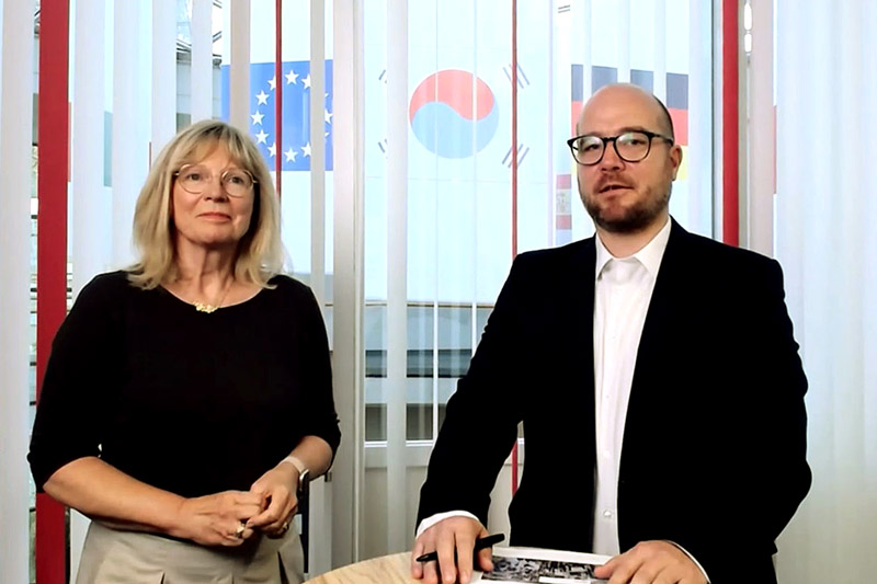 Pressekonferenz ZwickRoell 2025 – Verena Hladik und Wolfgang Mörsch